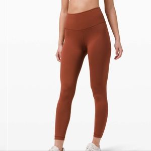 Lululemon Wunder Train High-Rise Tight 25" Dark Terracotta DKTE Size 20